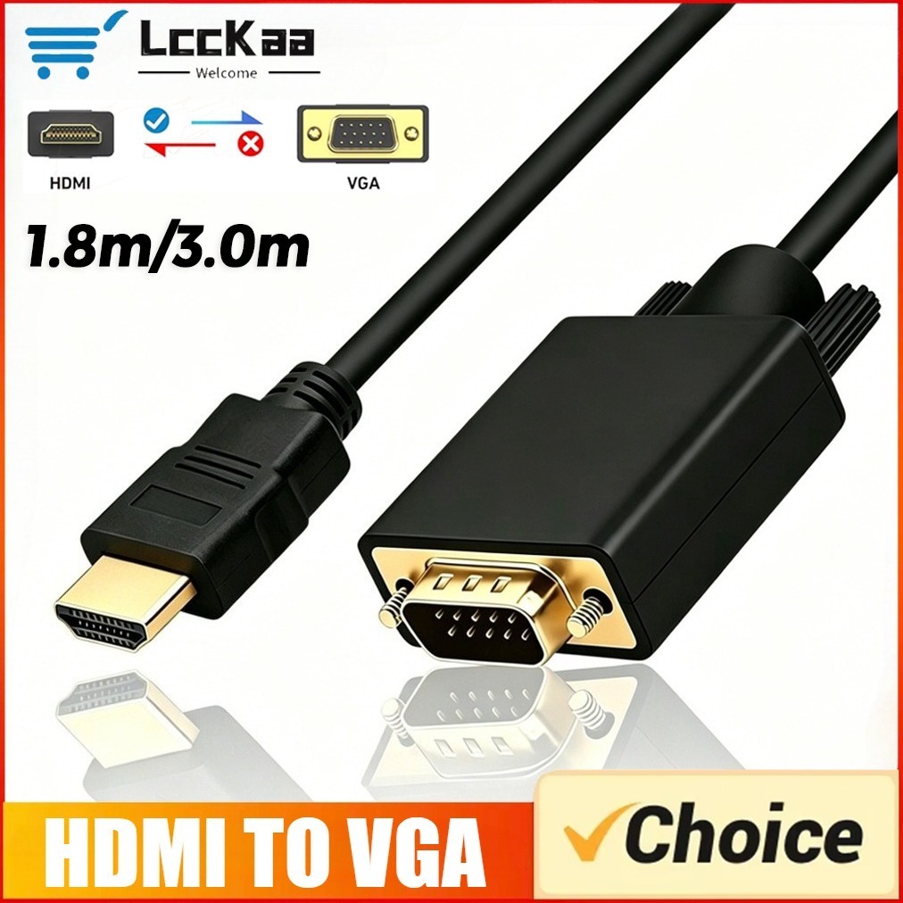 Gaming Console Bundle - Convertitore HDMI-compatibile a VGA 1080P, Cavo