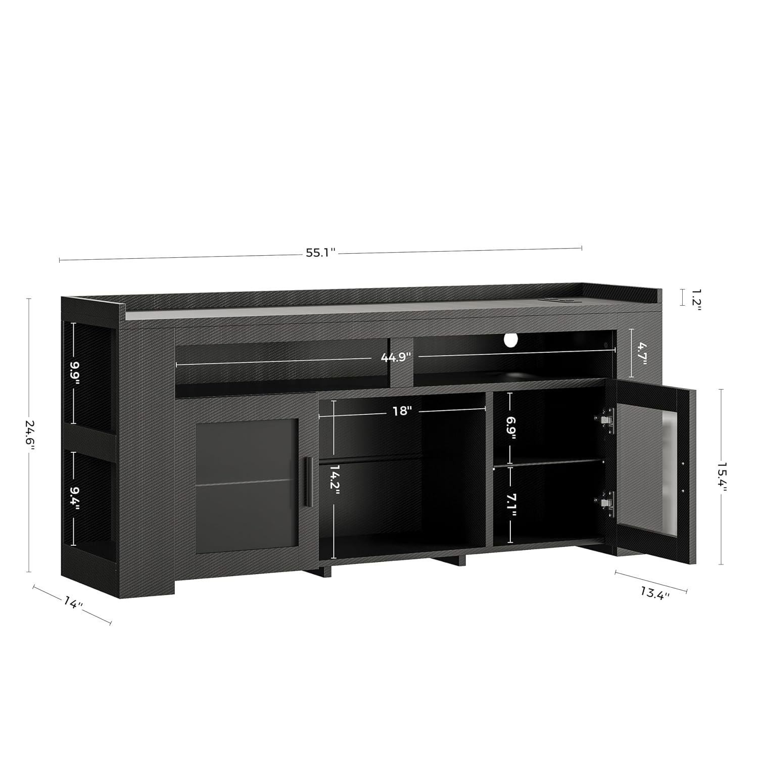 Mobile TV con Stazione di Rica - Gaming Console Tv Stand recensione e prezzo