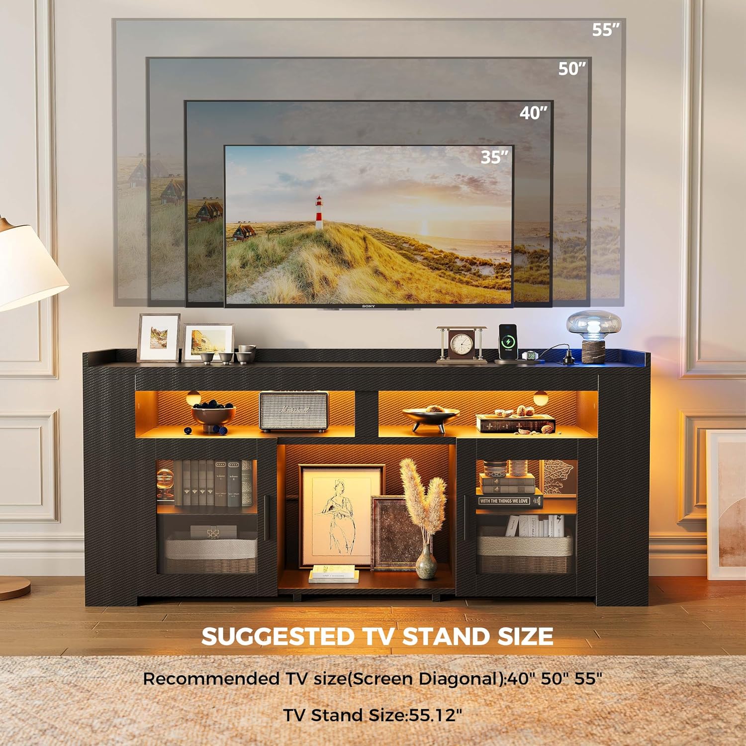 Mobile TV con Stazione di Rica - Gaming Console Tv Stand recensione e prezzo