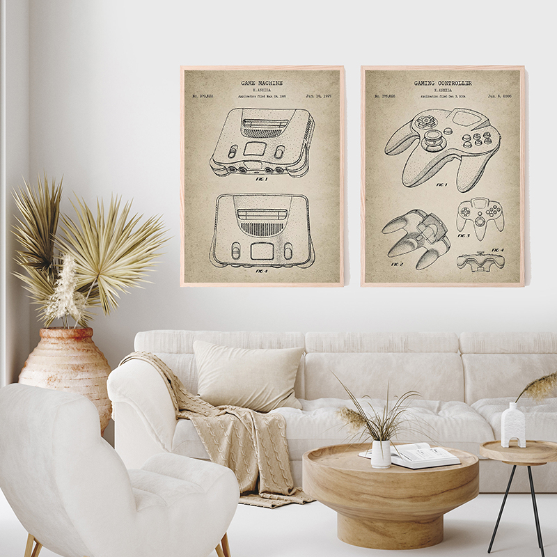 Poster e Stampe Vintage di Con - Gaming Console Picture recensione e prezzo