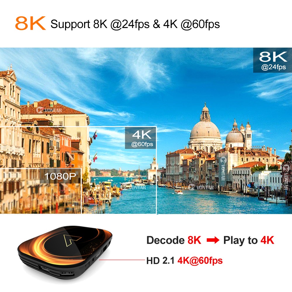 VONTAR X3 4GB 32GB 8K TV BOX A - Gaming Console Tv Stand recensione e prezzo