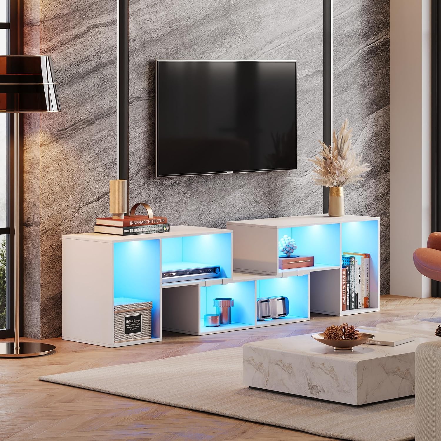 Mobile TV Deformabile con Stri - Gaming Console Tv Stand recensione e prezzo