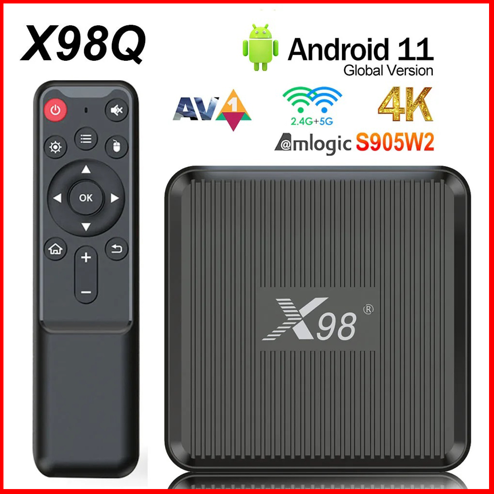 X98Q Smart TV Box AV1 Amlogic  - Gaming Console Tv Stand recensione e prezzo