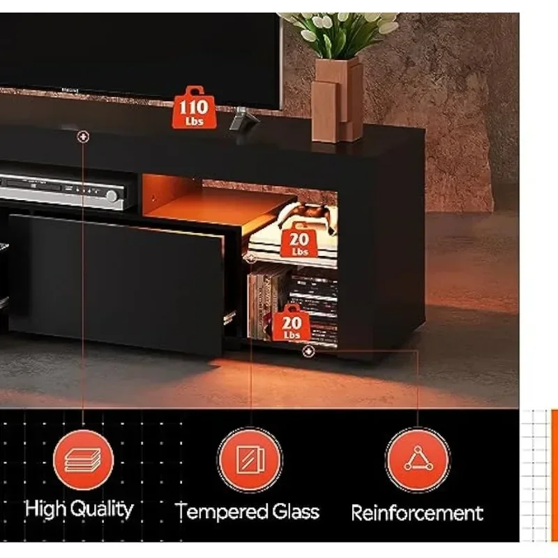 Console TV in legno con 2 cass - Gaming Console Tv Stand recensione e prezzo