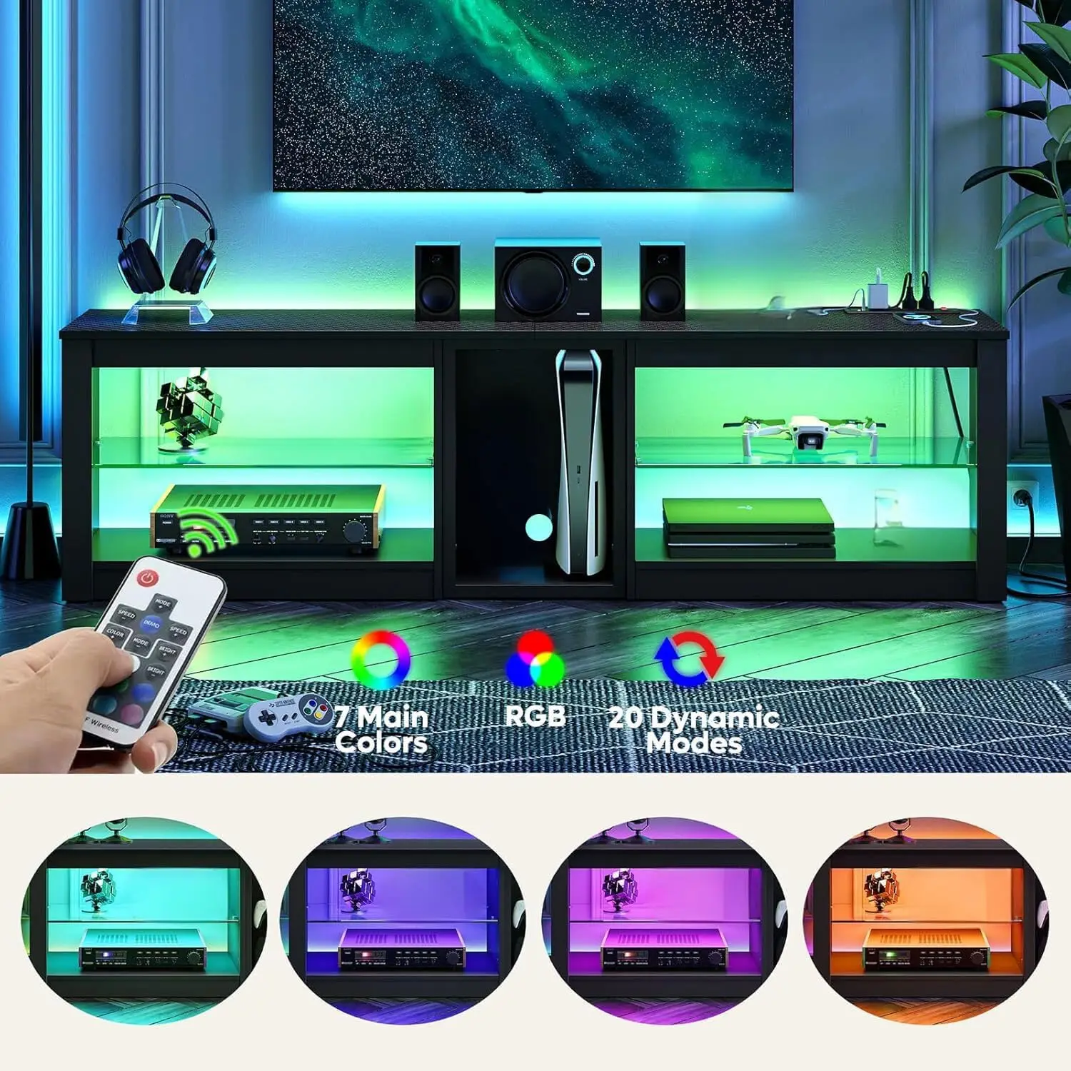 Mobile TV per PS5 con Prese di - Gaming Console Tv Stand recensione e prezzo